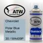 Preview: Chevrolet, Polar Blue Metallic, 35 / WA409P: 400ml Sprühdose, von ATW Autoteile West.